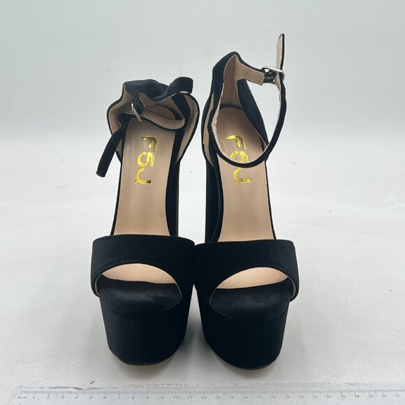 FSJ Women Sexy Ankle Strap Platform Sandal Chunky High Heel Open Toe Summer Shoe - Picture 3 of 8